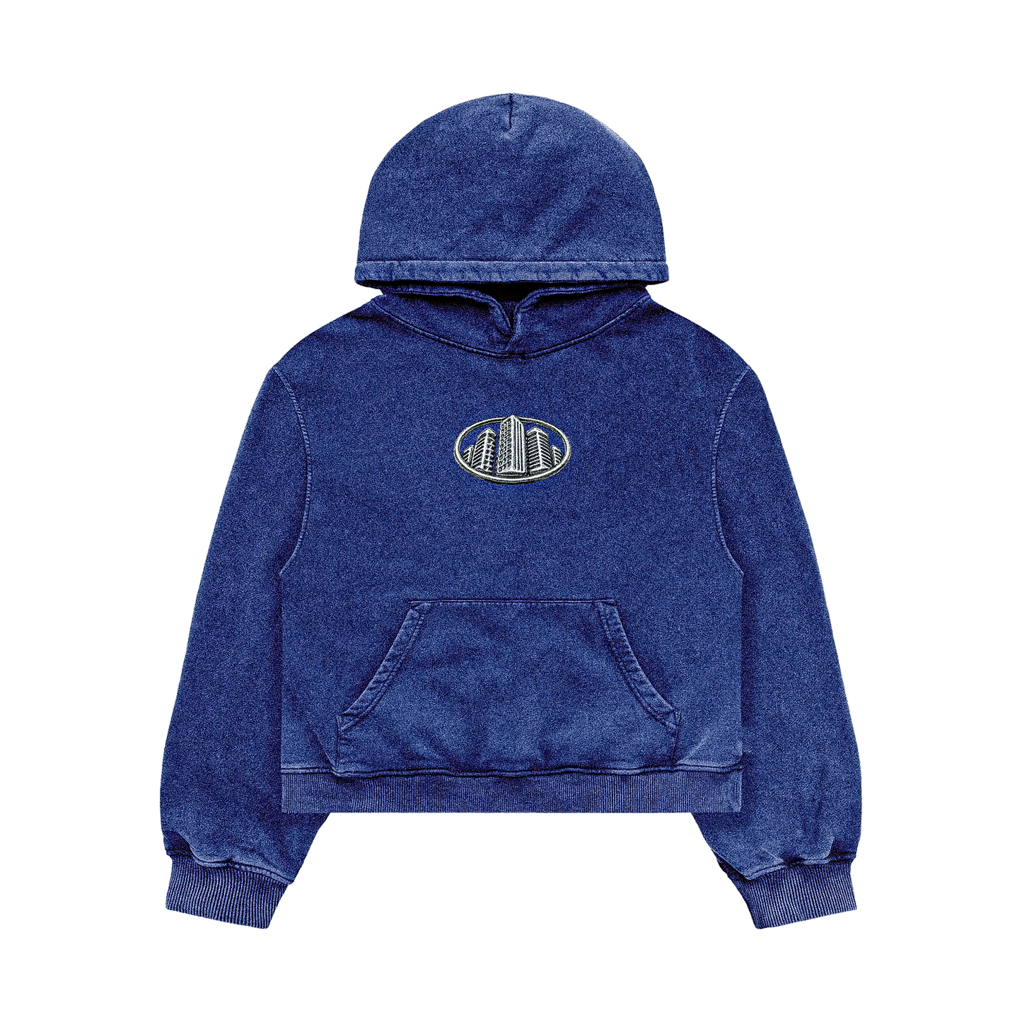 Boxy Blue Cropped Hoodie – NoStreetSafe