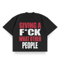 CROPPED GRAPHIC TEE – “GIVE A F*CK WHAT PEOPLE THINK”