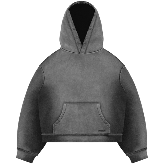 Boxy Grey Cropped Hoodie – NoStreetSafe