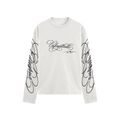 WHITE CROPPED LONG SLEEVE UNFOGOTTABLE - NOSTREETSAFFE