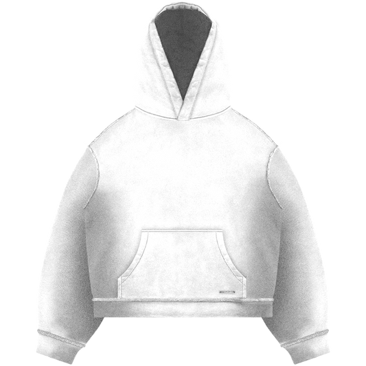 Boxy White Cropped Hoodie – NoStreetSafe