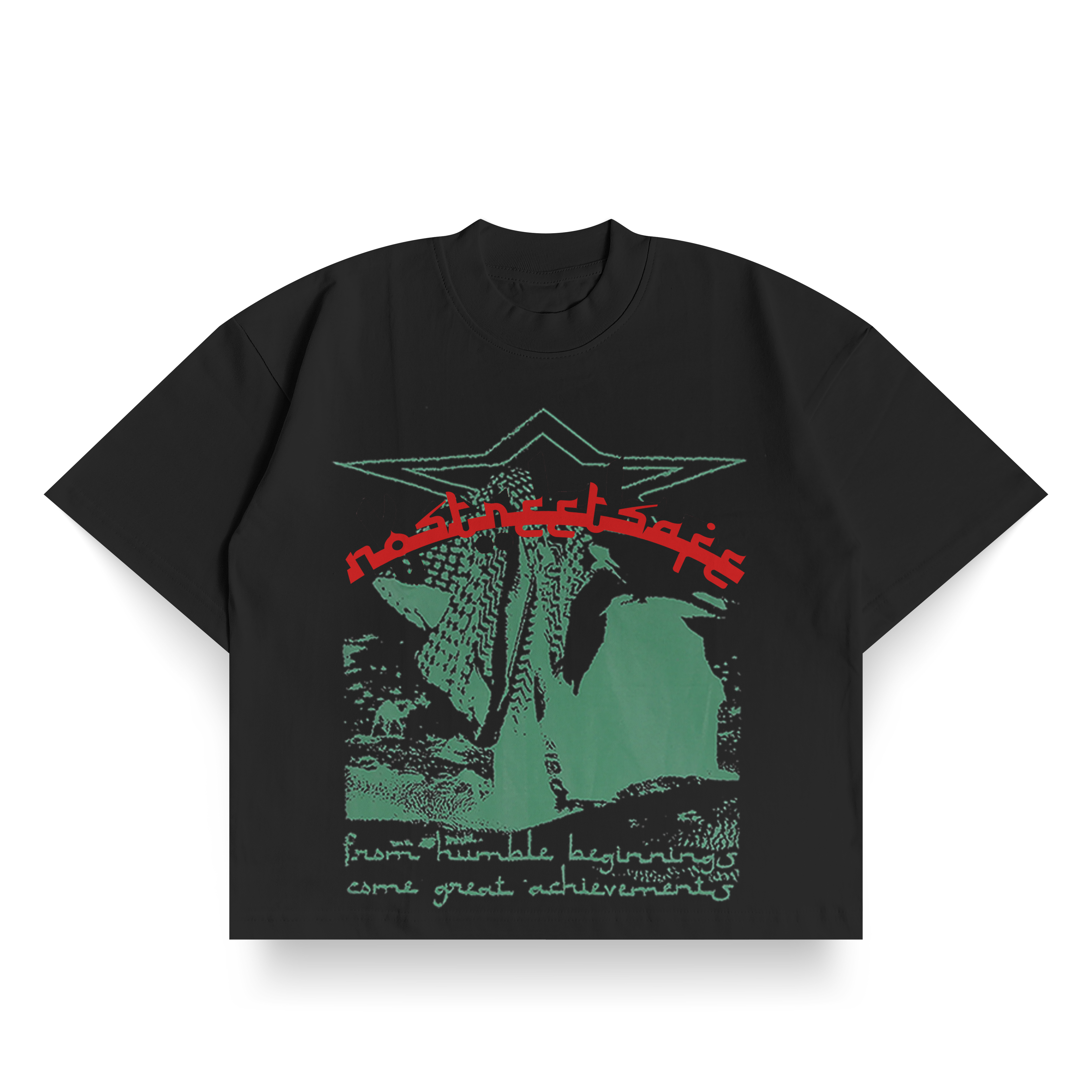 BLACK ARABIC DESIGN T-SHIRT - NOSTREETSAFFE