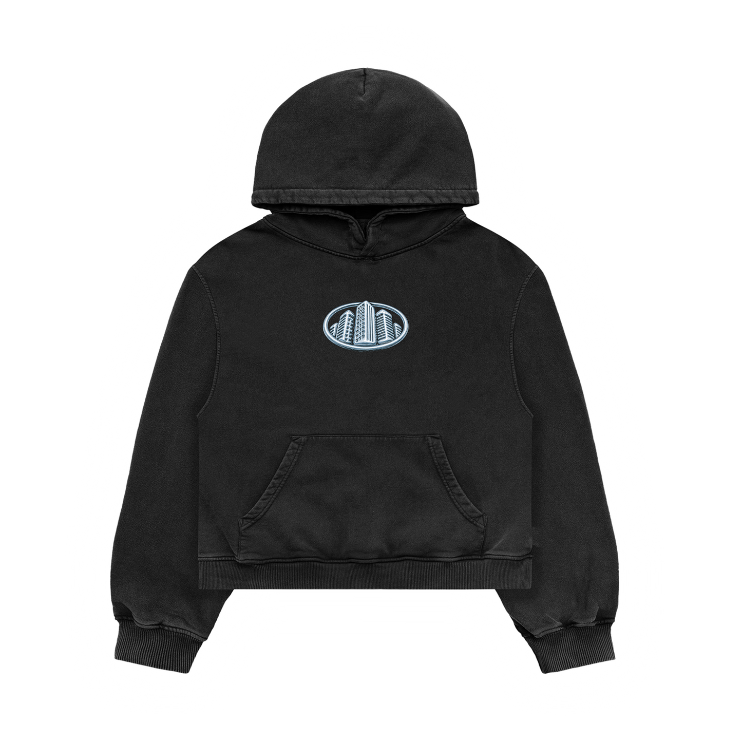 Boxy Black Cropped Hoodie – NoStreetSafe