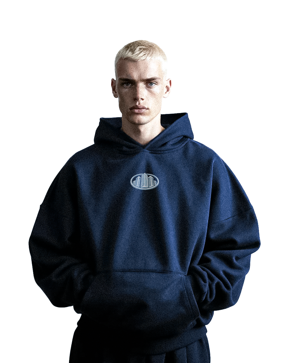 Boxy Blue Cropped Hoodie – NoStreetSafe