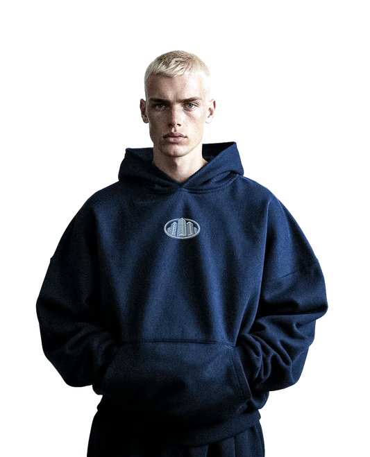 Boxy Blue Cropped Hoodie – NoStreetSafe