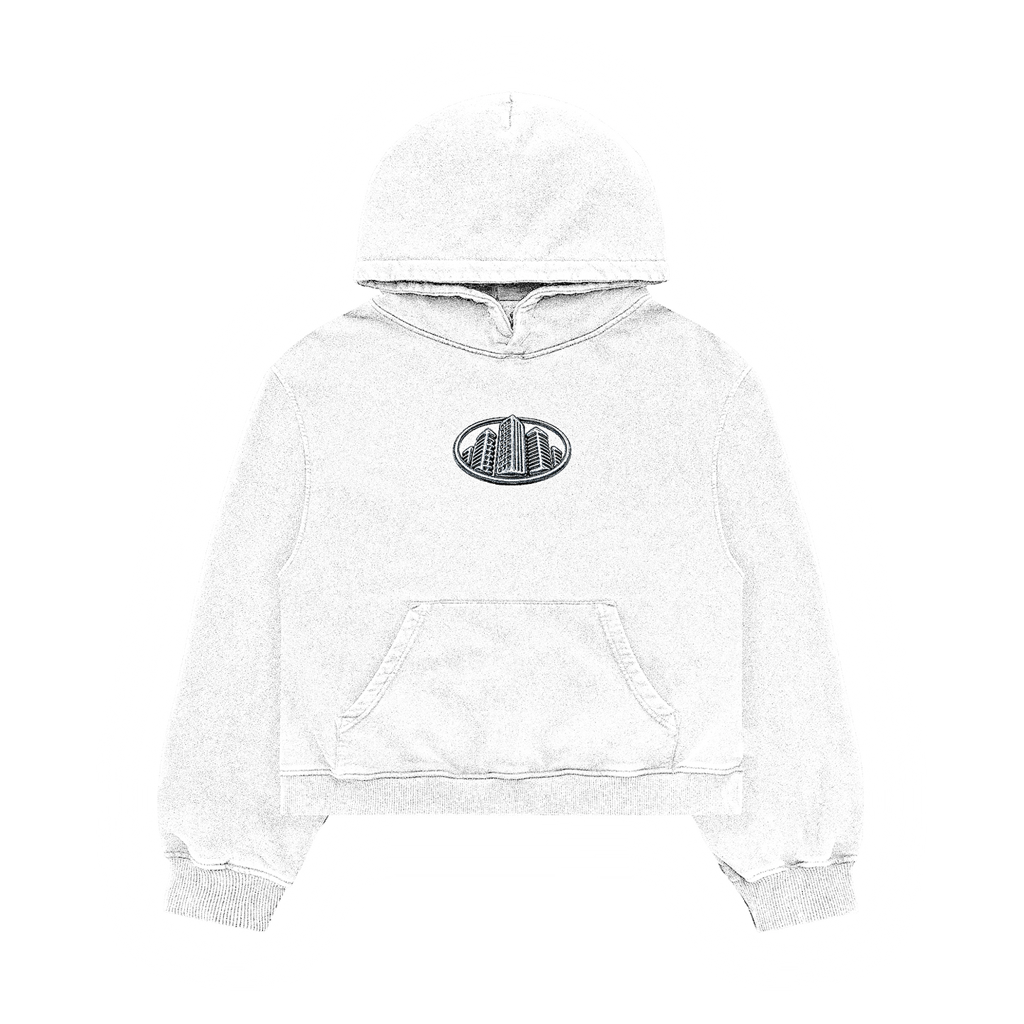 Boxy White Cropped Hoodie – NoStreetSafe