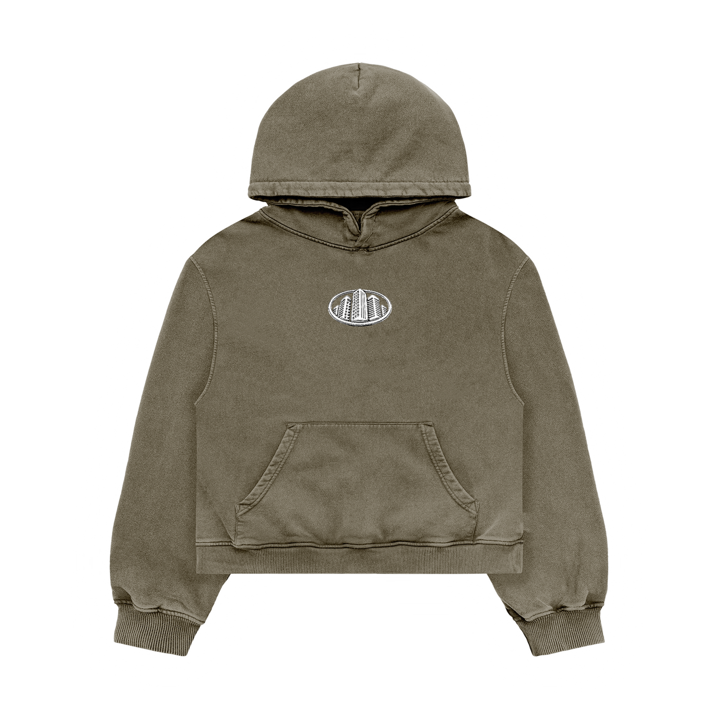Boxy Brown Cropped Hoodie – NoStreetSafe