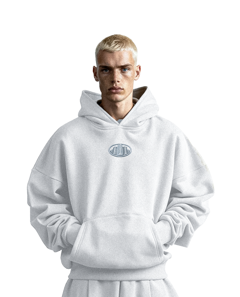 Boxy White Cropped Hoodie – NoStreetSafe