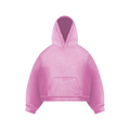 BABY PINK BOXY CROPPED HOODIE - NOSTREETSAFFE