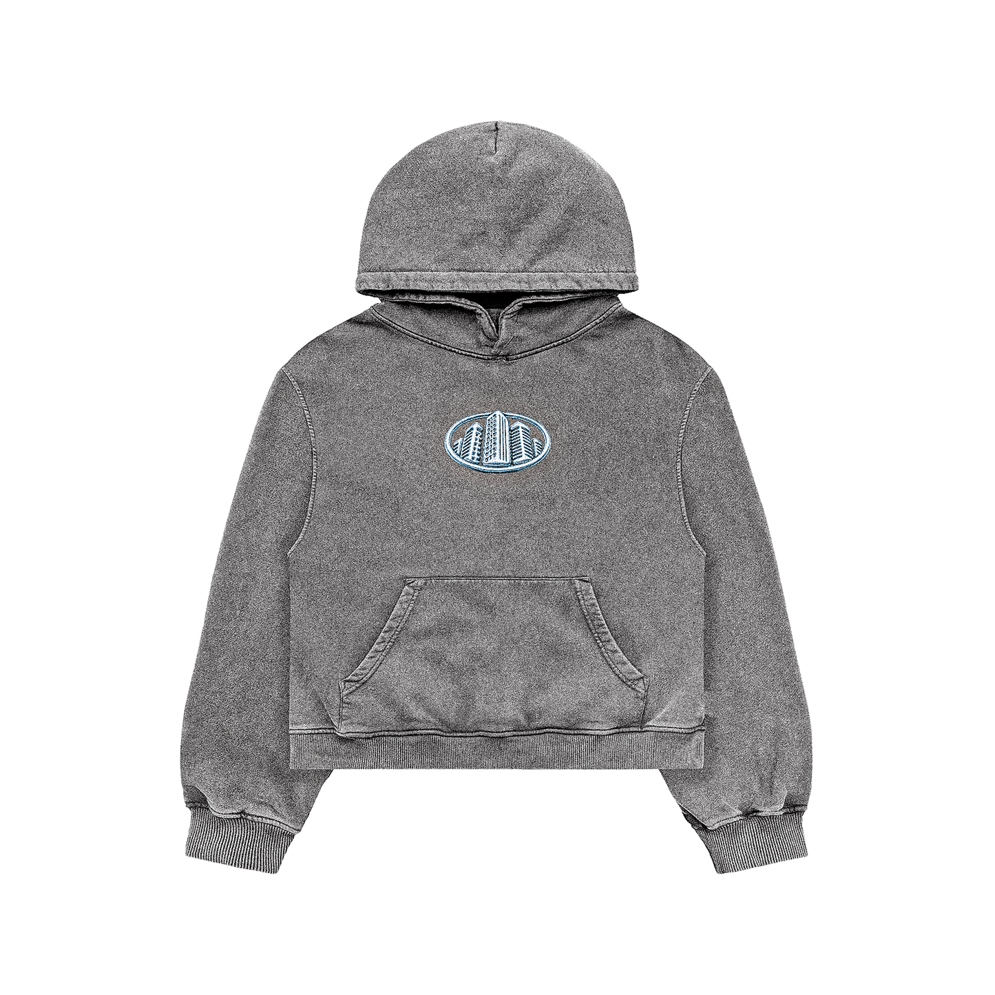 Boxy Grey Cropped Hoodie – NoStreetSafe