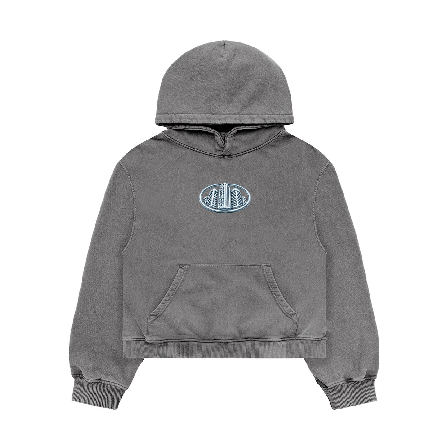 Boxy Grey Cropped Hoodie – NoStreetSafe