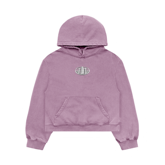 Boxy Pink Cropped Hoodie – NOSTREETSAFE