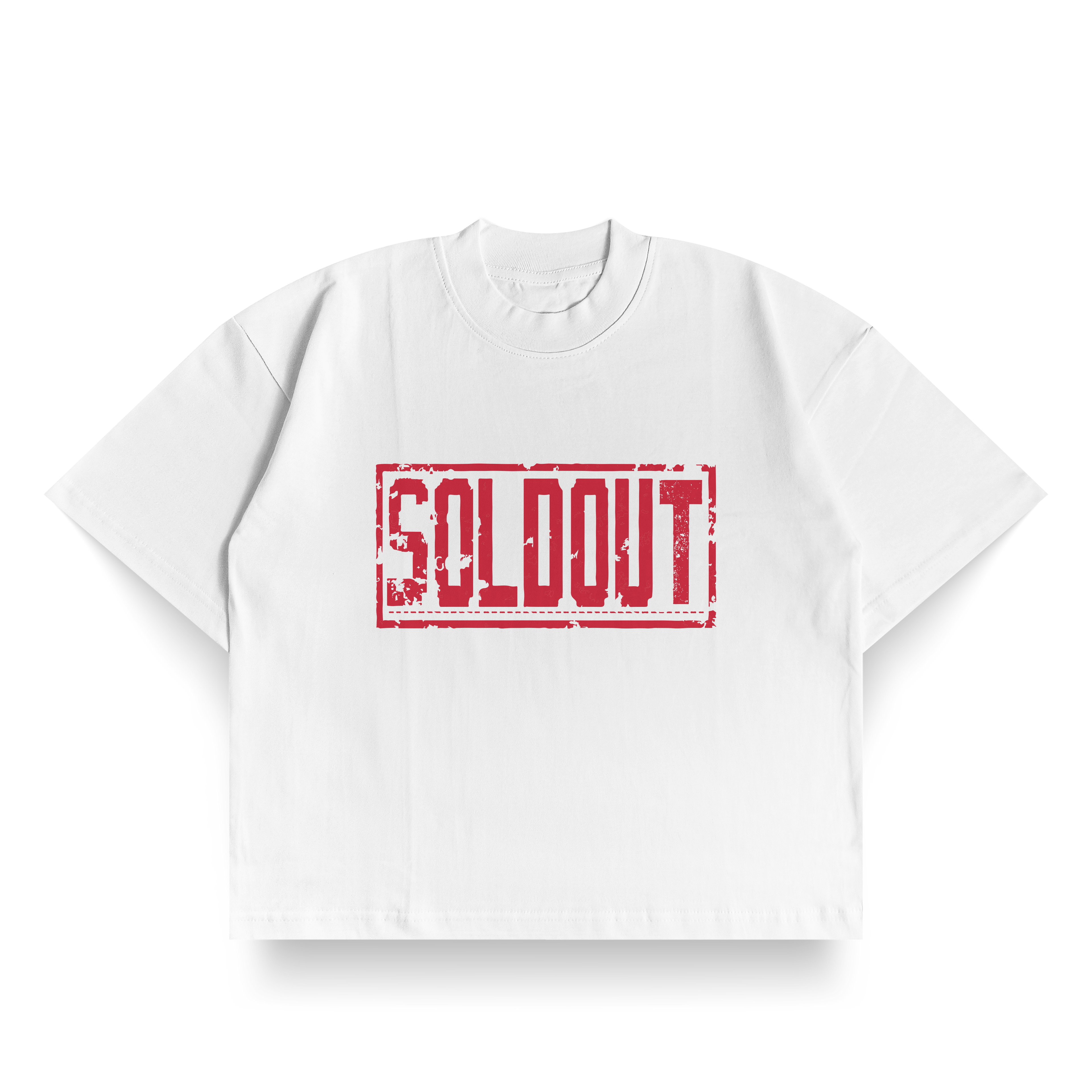 CROPPED SCREEN PRINT T-SHIRT – VINTAGE “SOLD OUT” GRAPHIC TEE